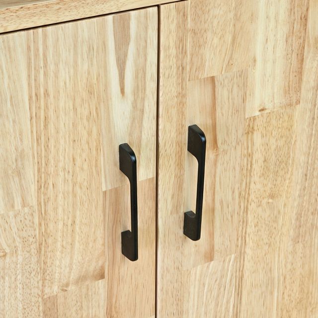 Tủ đựng thùng rác 80x40x95cm gỗ cao su TDR004