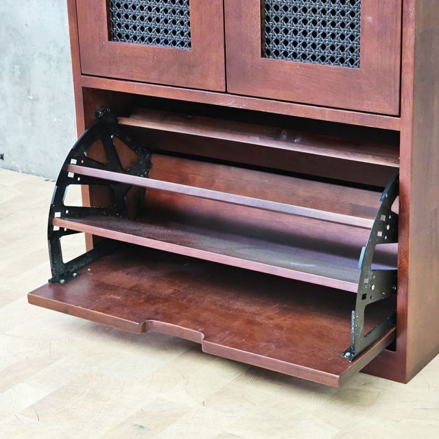 Tủ để giày 70x35x120cm gỗ cao su KG68083