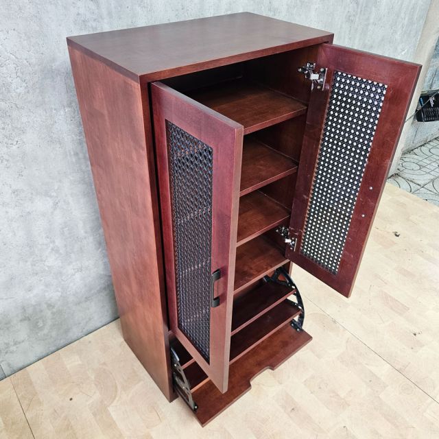 Tủ để giày 70x35x120cm gỗ cao su KG68083