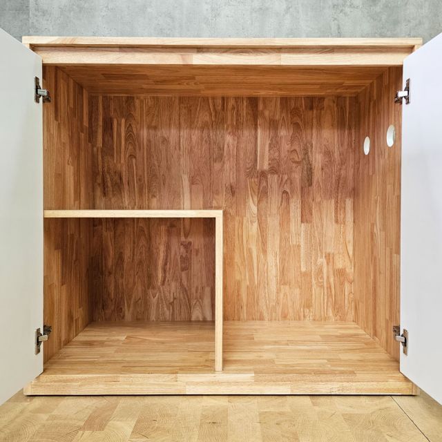 Tủ hồ cá 100x50x90cm gỗ cao su KTB68282