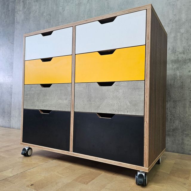 Tủ lưu trữ di động 80x40x77cm gỗ plywood TCN68102