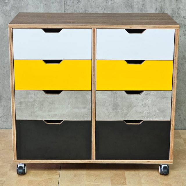 Tủ lưu trữ di động 80x40x77cm gỗ plywood TCN68102