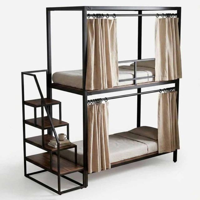 Sleepbox 2 tầng cho nệm 100x200cm gỗ plywood chân sắt GT029