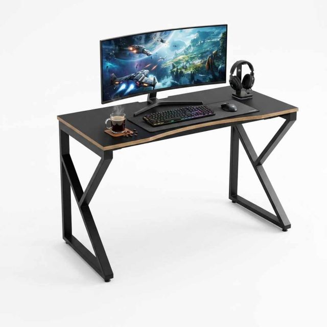 Bàn chơi game GamingDesk 120x60cm mặt laminate gỗ cao su chân hệ KConcept