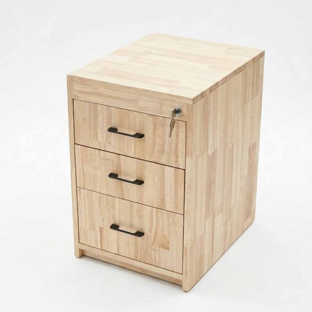 Tủ lưu trữ có khóa 50x40x60cm gỗ cao su TCN68103