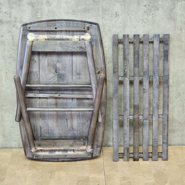 Bàn chân gấp CAMPA 80x50x45cm gỗ cao su TT68377