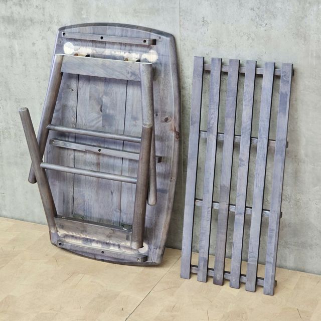 Bàn chân gấp CAMPA 80x50x45cm gỗ cao su TT68377