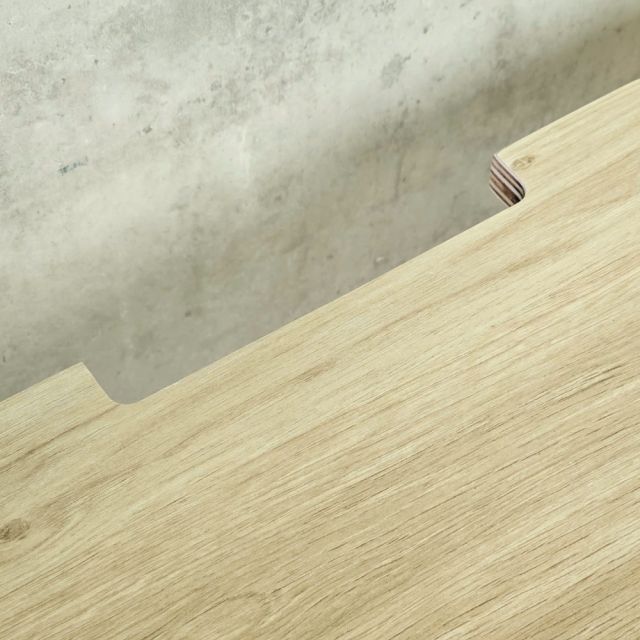 Bàn có hộp điện 110x60cm gỗ plywood hệ XConcept HBXC071