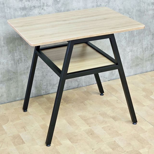 Combo bàn TINY 80x60cm và 2 ghế sắt BBA242
