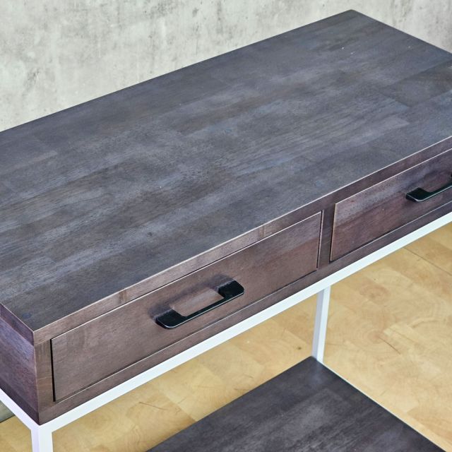 Bàn console trang trí mặt gỗ khung sắt CST038