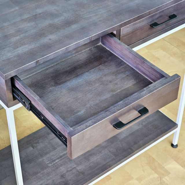 Bàn console trang trí mặt gỗ khung sắt CST038