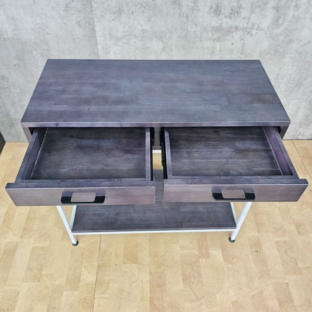 Bàn console trang trí mặt gỗ khung sắt CST038