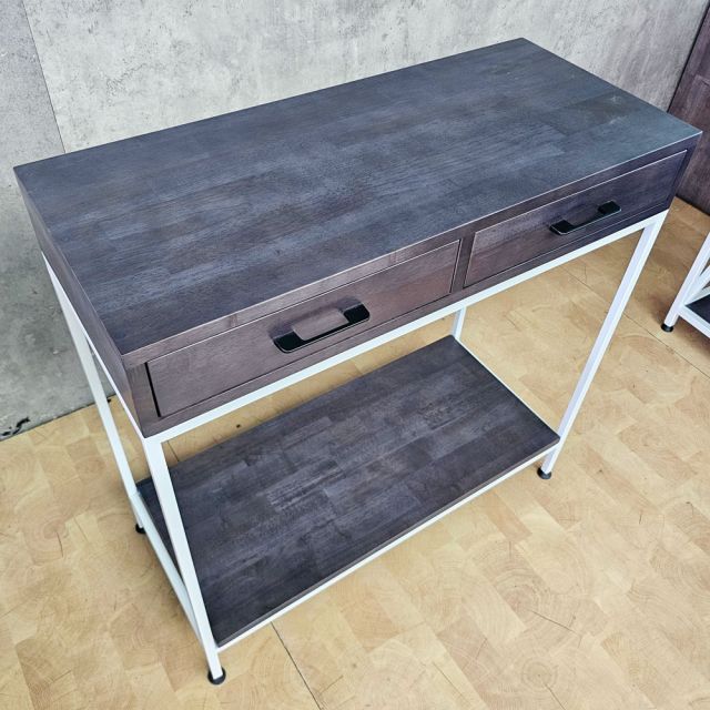 Bàn console trang trí mặt gỗ khung sắt CST038