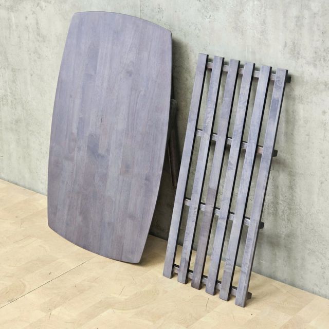Bàn chân gấp CAMPA 80x50x45cm gỗ cao su TT68377