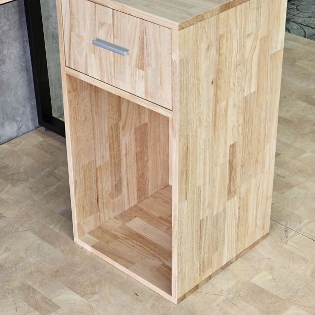 Bàn làm việc kết hợp kệ tủ 120x100cm hệ Rectang HBRT145