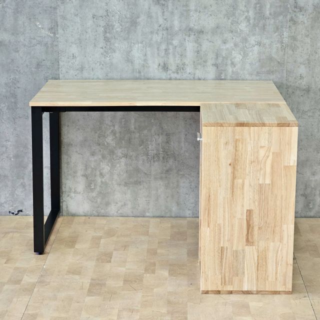 Bàn làm việc kết hợp kệ tủ 120x100cm hệ Rectang HBRT145