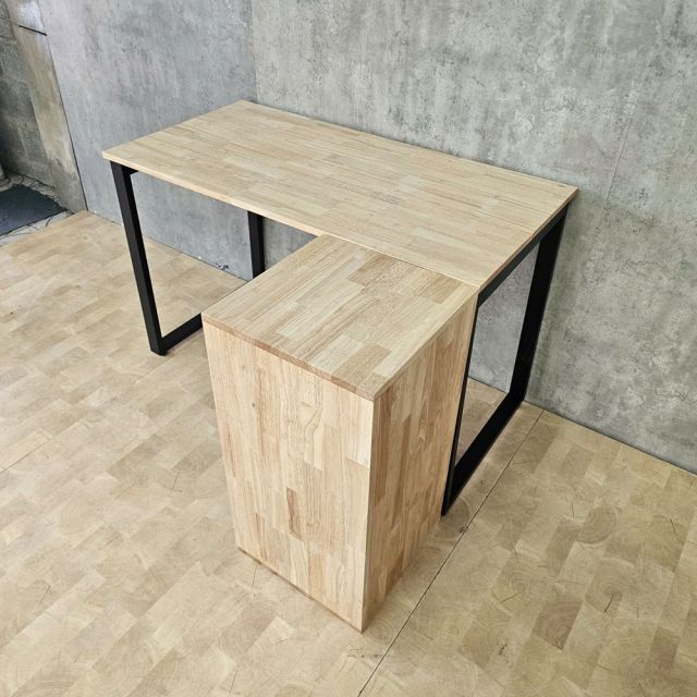 Bàn làm việc kết hợp kệ tủ 120x100cm hệ Rectang HBRT145