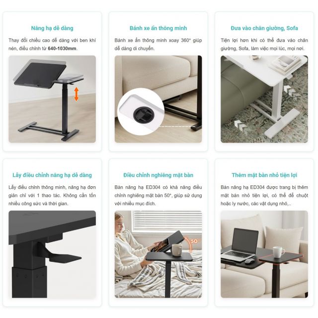 Bàn nâng hạ thông minh Mini - HOED304