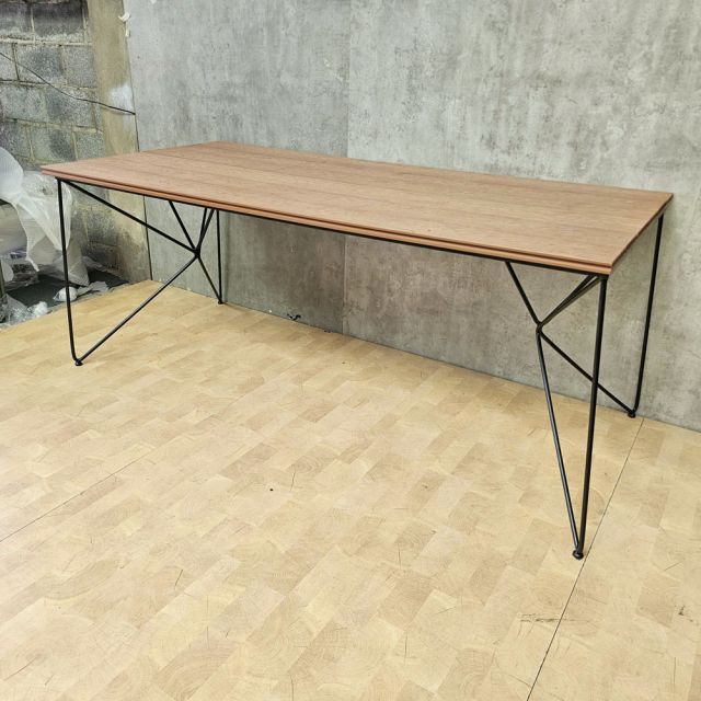 Bàn ăn ngoài trời 180x80cm gỗ nhựa BNT007