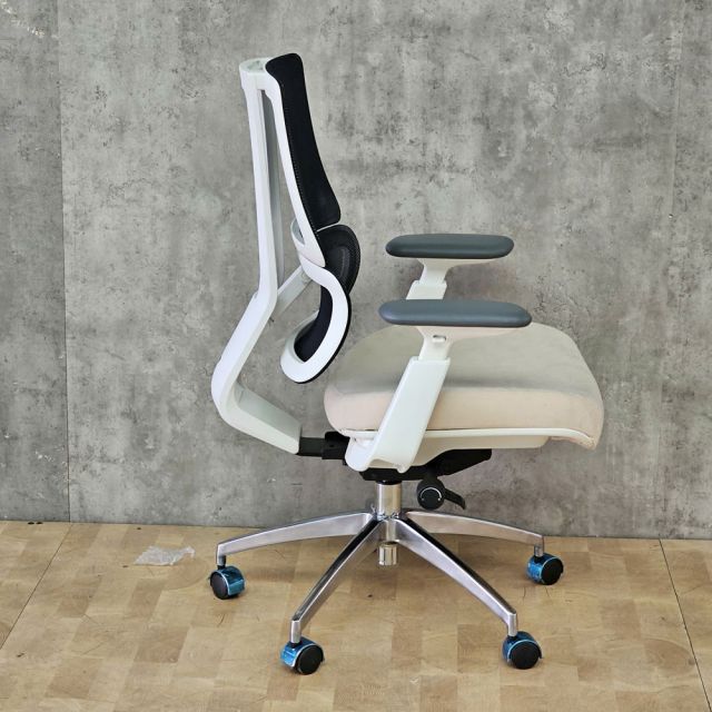 Ghế xoay văn phòng lưng lưới chân nhôm ASTON02