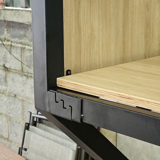 Giường 2 tầng nệm 120cm khung sắt gỗ plywood - GT027