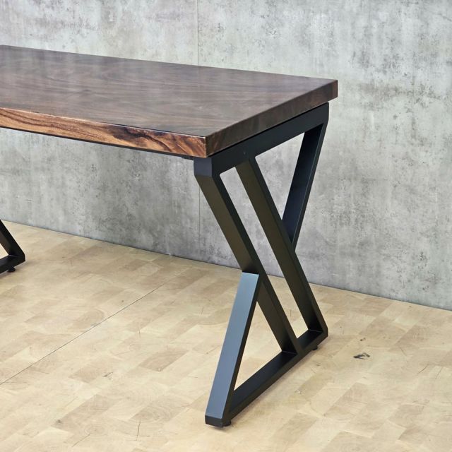 Bàn làm việc 120x65cm gỗ me tây chân sắt hệ XConcept HBXC070