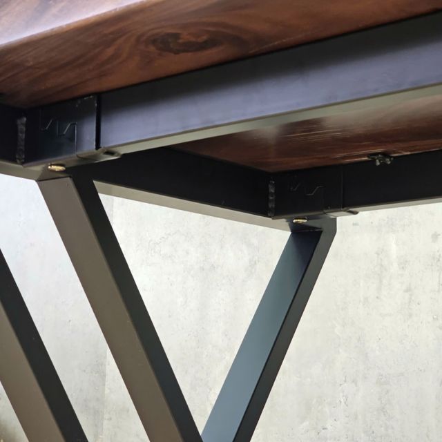 Bàn làm việc 120x65cm gỗ me tây chân sắt hệ XConcept HBXC070