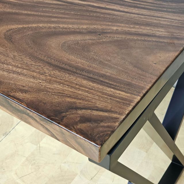 Bàn làm việc 120x65cm gỗ me tây chân sắt hệ XConcept HBXC070