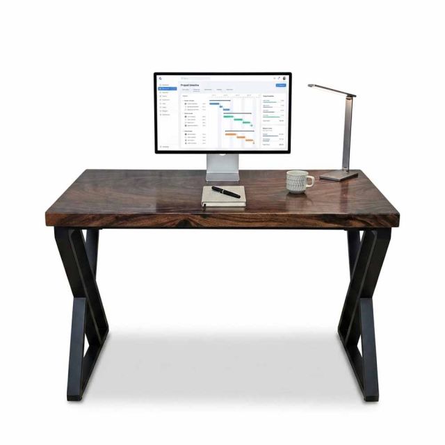 Bàn làm việc 120x65cm gỗ me tây chân sắt hệ XConcept HBXC070