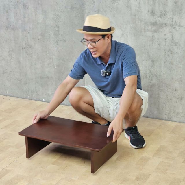 Kệ màn hình 60x36x17cm gỗ cao su MS68028