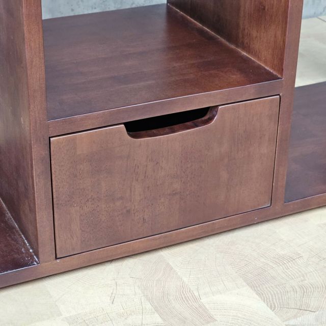 Kệ sách trang trí hình nhánh cây bằng gỗ cao su KS68376