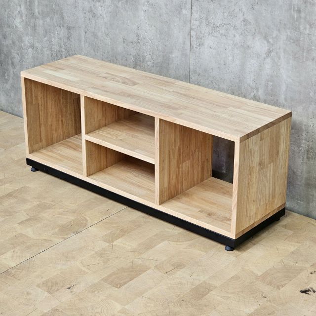 Kệ sách nằm 100x30x40cm gỗ cao su KS68375