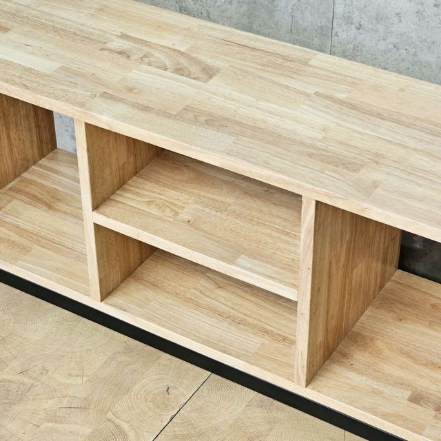 Kệ sách nằm 100x30x40cm gỗ cao su KS68375