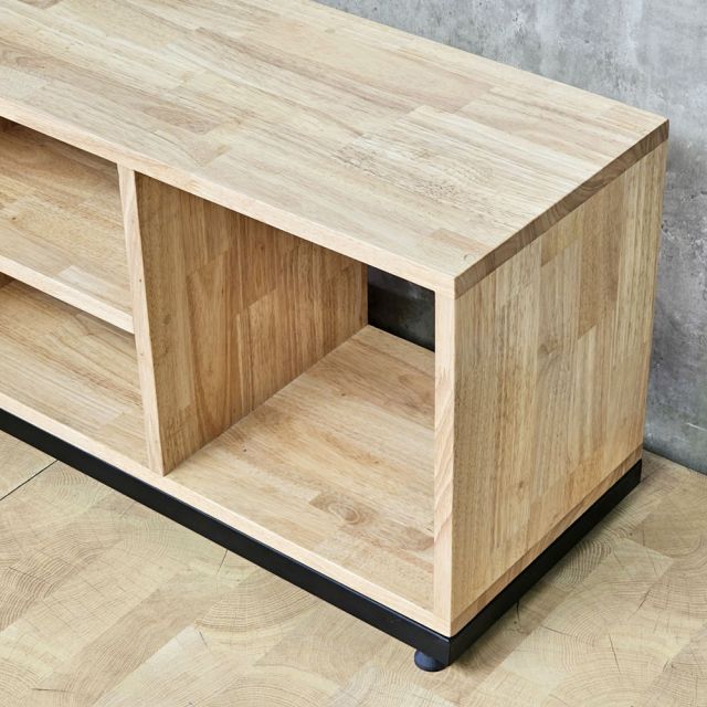 Kệ sách nằm 100x30x40cm gỗ cao su KS68375