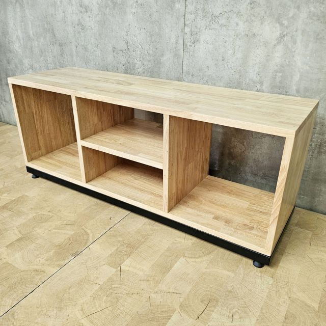 Kệ sách nằm 100x30x40cm gỗ cao su KS68375