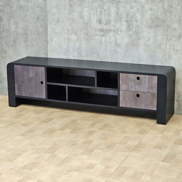 Kệ tivi WOONI 160x35x45cm gỗ cao su KTV68142