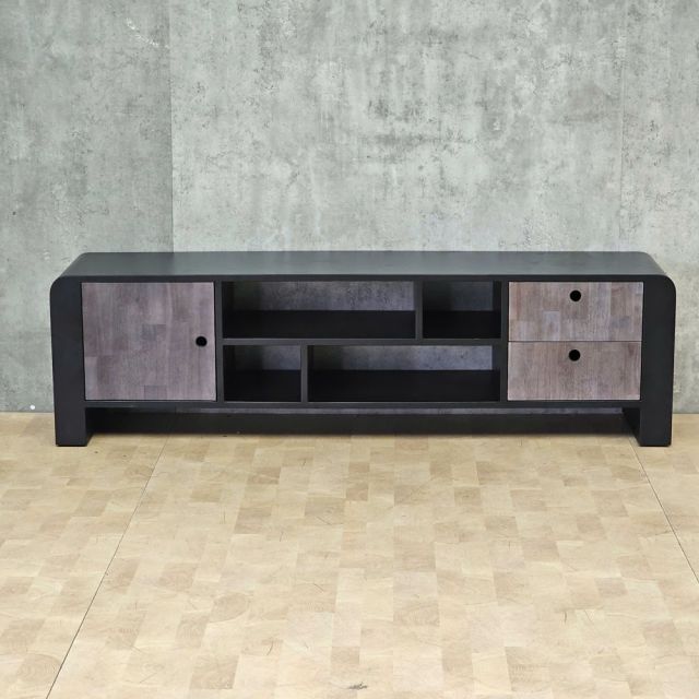 Kệ tivi WOONI 160x35x45cm gỗ cao su KTV68142