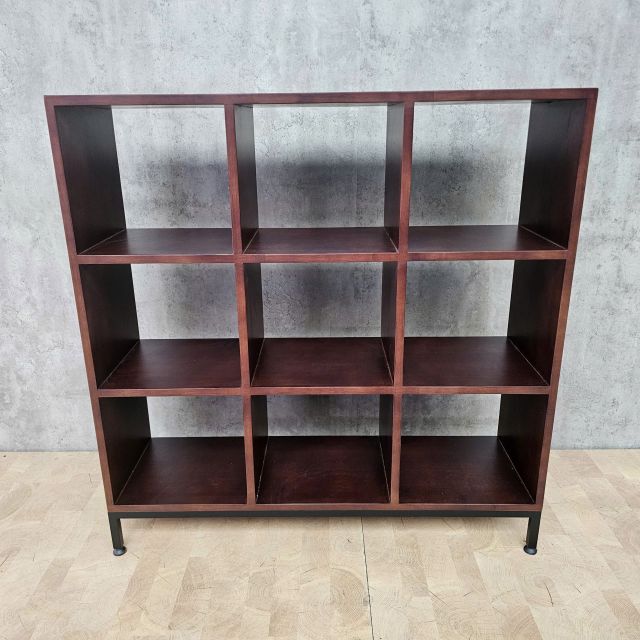 Kệ ô vuông trang trí 100x30x100cm gỗ cao su KS68326
