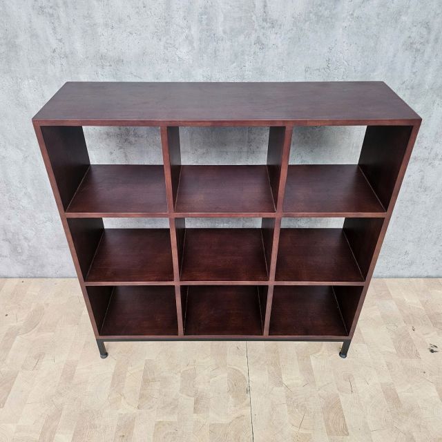 Kệ ô vuông trang trí 100x30x100cm gỗ cao su KS68326