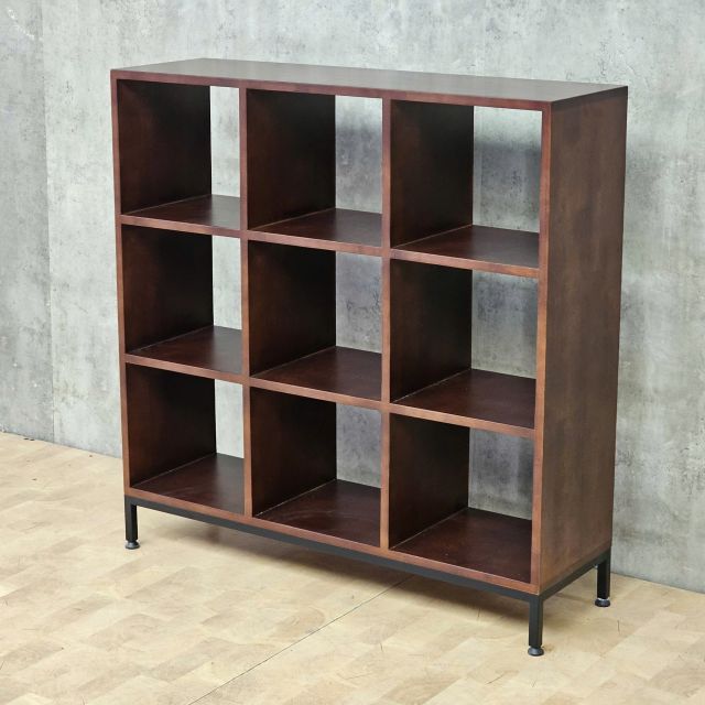Kệ ô vuông trang trí 100x30x100cm gỗ cao su KS68326
