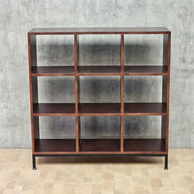 Kệ ô vuông trang trí 100x30x100cm gỗ cao su KS68326