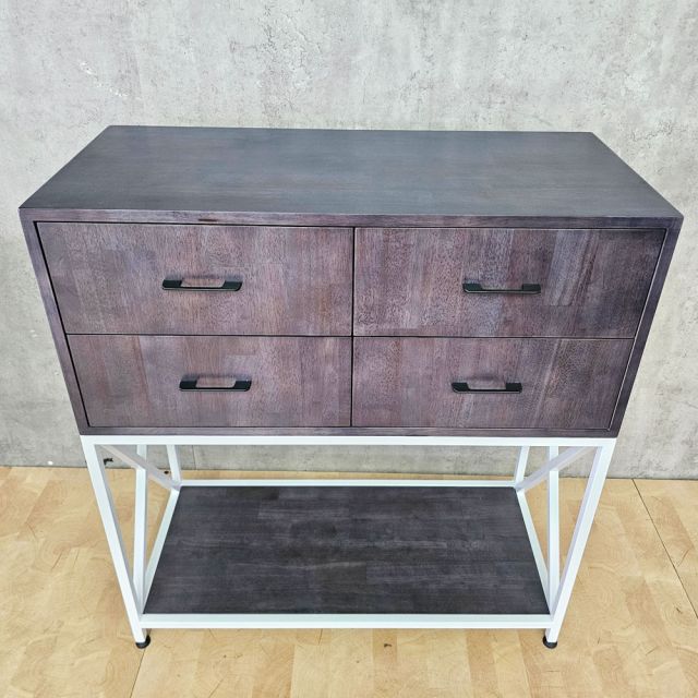 Bàn console 4 ngăn tủ 90x40x100cm gỗ cao su CST109