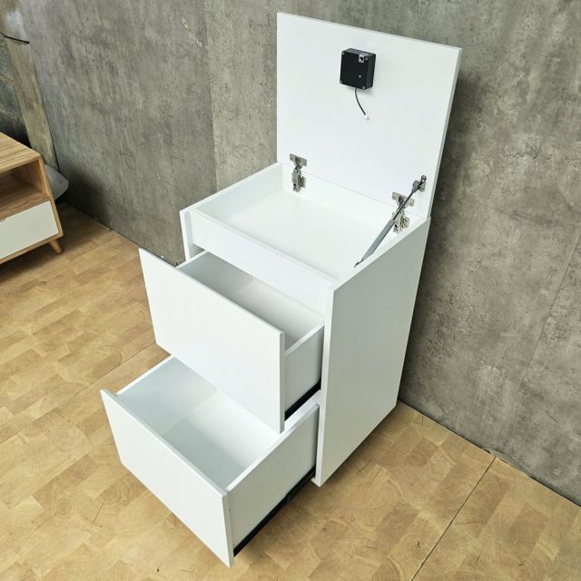 Tủ giấu tiền di động 50x40x80cm gỗ cao su GITI003
