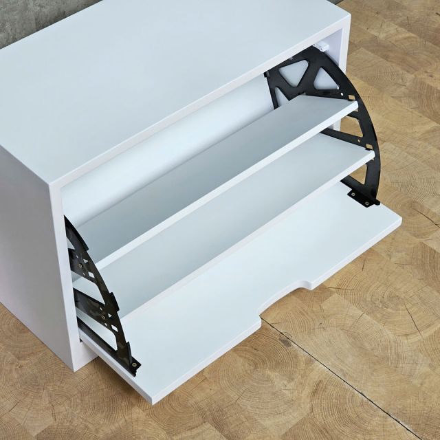 Tủ giày thông minh 1 tầng cửa lật gỗ cao su KG68130