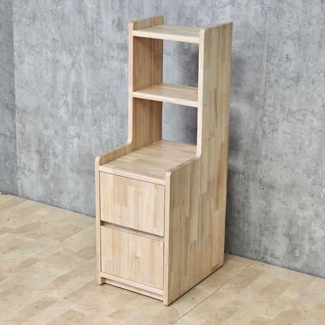 Tủ kệ đầu giường 30x40x92cm gỗ cao su TDG68079