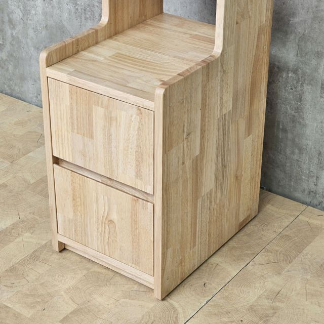 Tủ kệ đầu giường 30x40x92cm gỗ cao su TDG68079
