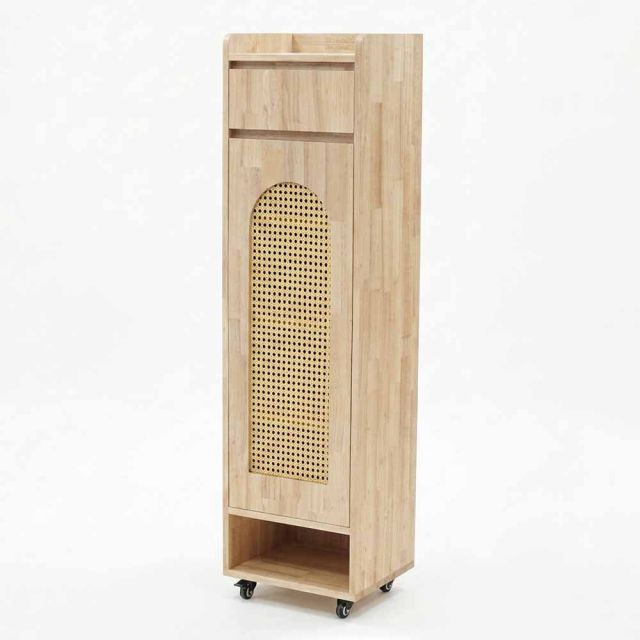 Tủ để giày 39x33x140cm gỗ cao su KG68129