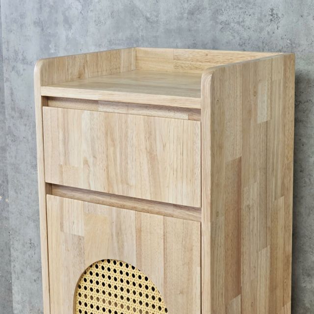 Tủ để giày 39x33x140cm gỗ cao su KG68129