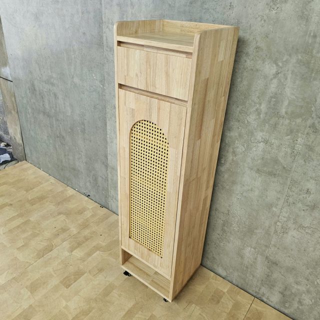 Tủ để giày 39x33x140cm gỗ cao su KG68129