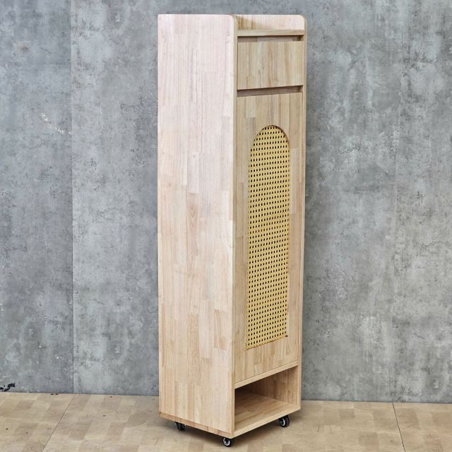 Tủ để giày 39x33x140cm gỗ cao su KG68129